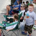 Waiting for the parade to begin